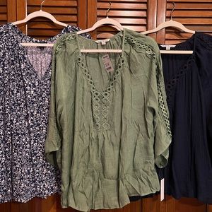 NEW Rayon Women’s Blouse set of 3